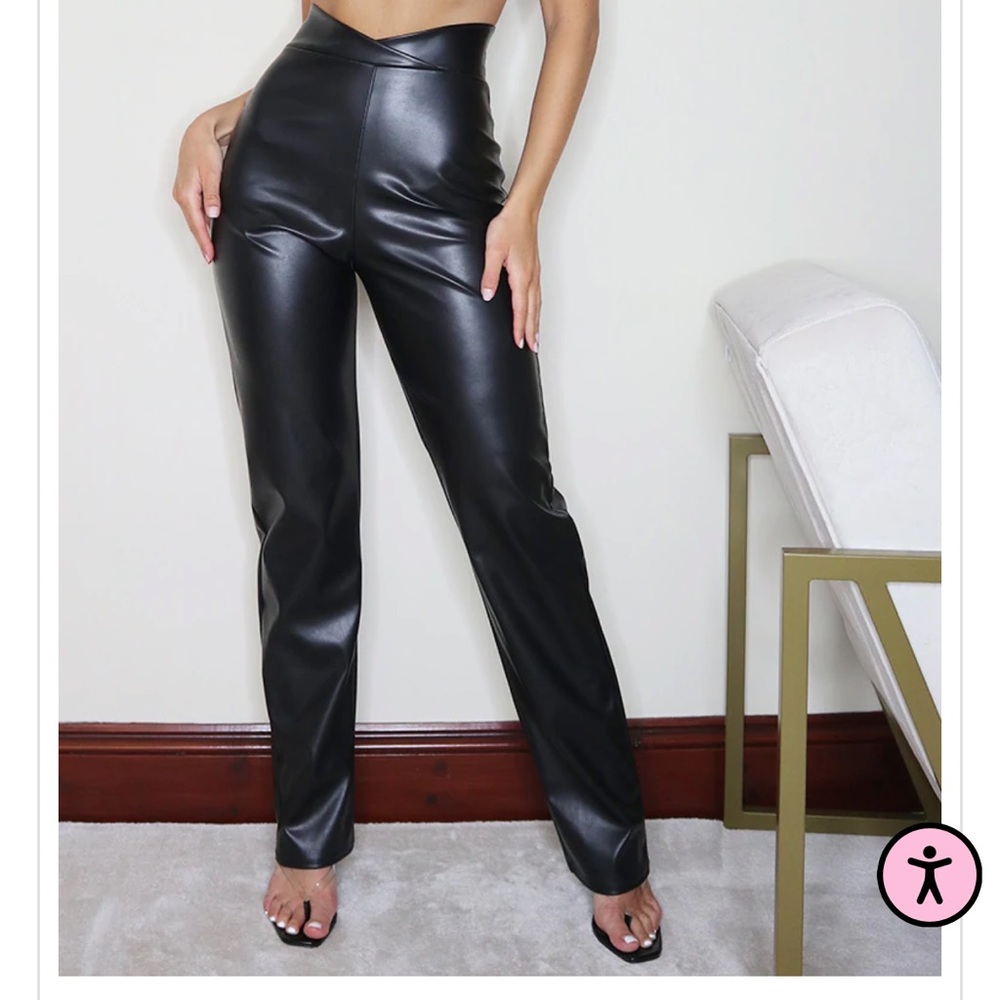 Faux Leather Pants